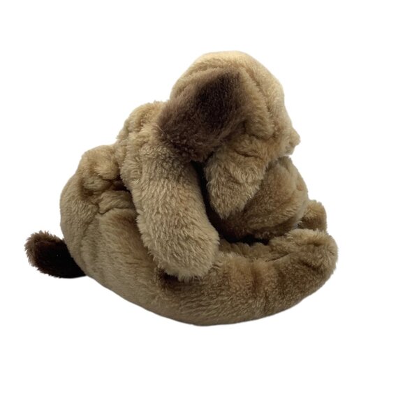 Vtg 1986 Plush Puppy Sharpei Stuffed Animal Raffoler 9” Wrinkles Made In Korea - Picture 4 of 6